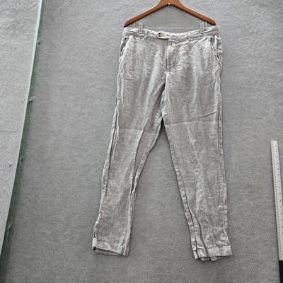 club room dress pants Club Room Men Pants 34W 32L Gray Dress Pants Button 31