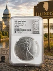 2021 American Silver Eagle T-2 US State Series Illinois MS70 NGC