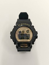 Used CASIO G-SHOCK Watch GD-X6900FB Quartz Black Stainless Gold Dial