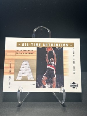2002-03 Upper Deck Generations - All-Time Authentics Clyde Drexler #CD-A (MEM)