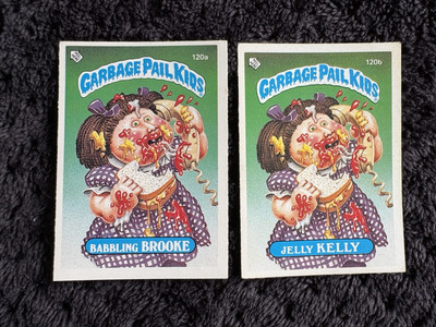 Topps Garbage Pail Kids 3. Serie - Paar Karten - 120a und 120b