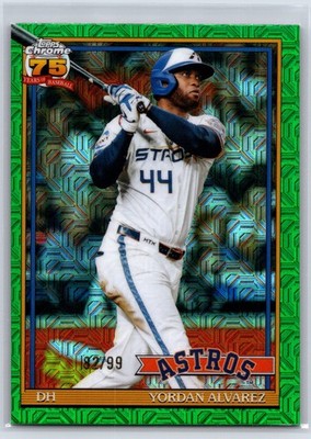 Topps 2026 Series 1 Yordan Alvarez Green /99 Houston Astros #91C-50