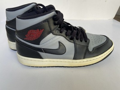 Nike Air Jordan 1 Mid 'Shadow' Red Black Particle Grey Men's Size 9.0 DS used