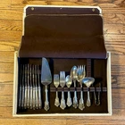 Beautiful Wallace Grande Baroque Sterling Silver Flatware Set 32 pieces