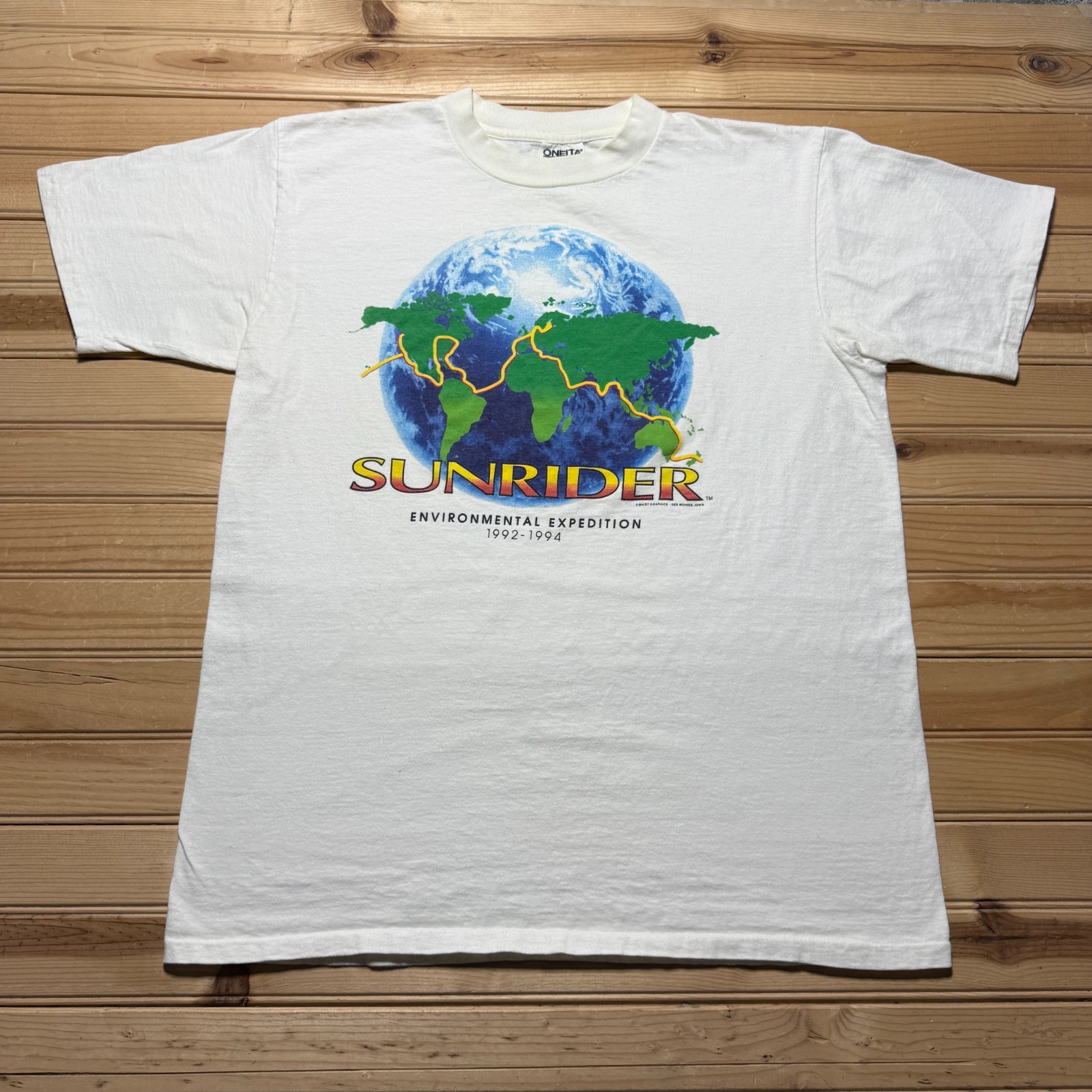 Vintage 90s Sunrider Environmental Expedition  Earth Day Nature Shirt - Size XL