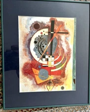 Custom Framed 24"x20" Giclee - Wassily Kandinskys Hommage to Grohmann Wall Art