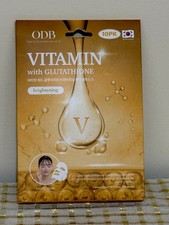 Korean Skin Care Face Mask, Brightening, Vitamin With glutathione Nib