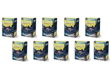 Dragon Shield Matte Black Sleeves - Standard Size - 10 Pack Display Case