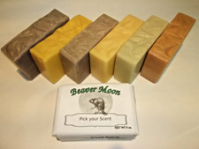 Handmade Soap Choose Your Scent Natural Homemade Bath 4 oz Bar Beaver Moon Soaps