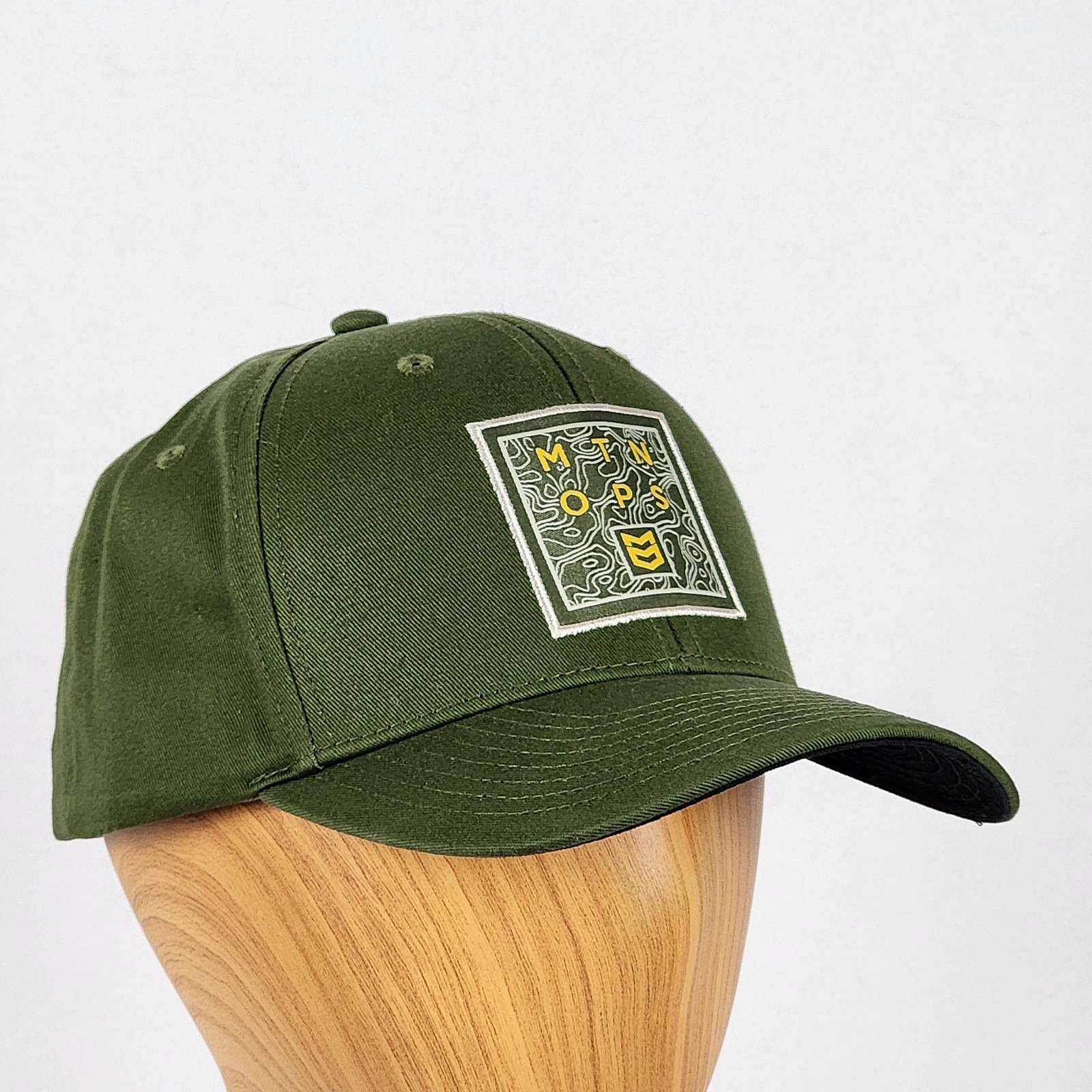 MTN OPS Topographic Logo Patch Green Snapback Cot… - image 4