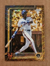 2025 Topps Gilded Collection - Darryl Strawberry #35 Gold Wave Refractor /75