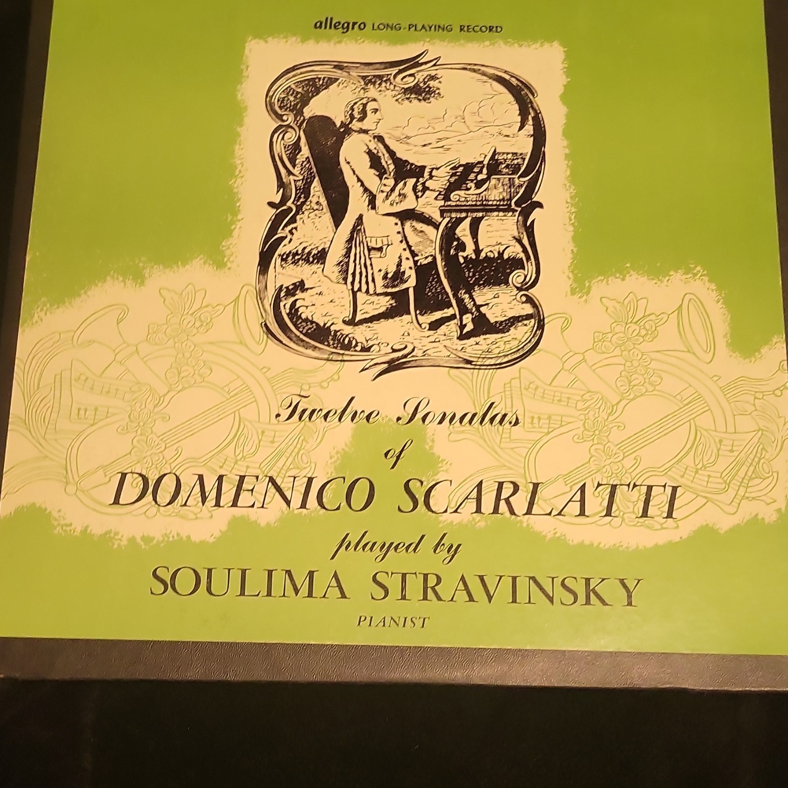 Allegro Classics - Twelve Sonatas of Domenico Scarlatti LP AL 21 Stravinsky