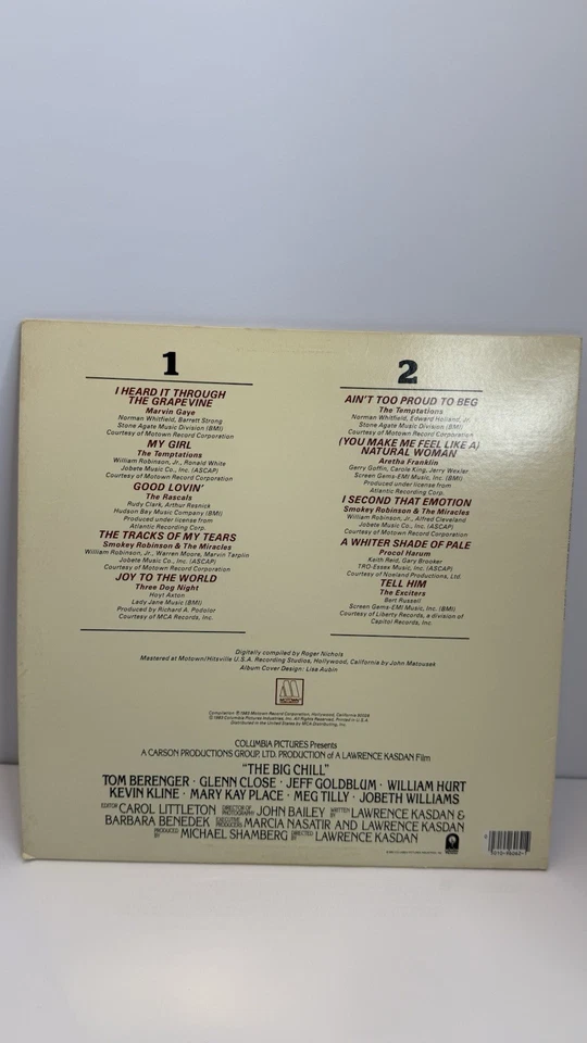 Marvin Gaye, Temptations, Smokey Robinson - The Big Chill Soundtrack Vinyl 1983 Foto 4 de 4