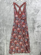 DVF Diane von Furstenberg 100% Silk Samson Wrap Maxi Dress Size 2 Abstract Print