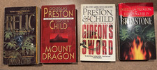 Douglas Preston 4x Book Lot - Relic, Mount Dragon, Gideon's Sword, Brimstone VG!
