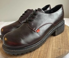 De Colección Kickers Hombres Cuero Oxford’s Zapatos con Cordones Talla 11 Cordobés Estilo Europeo