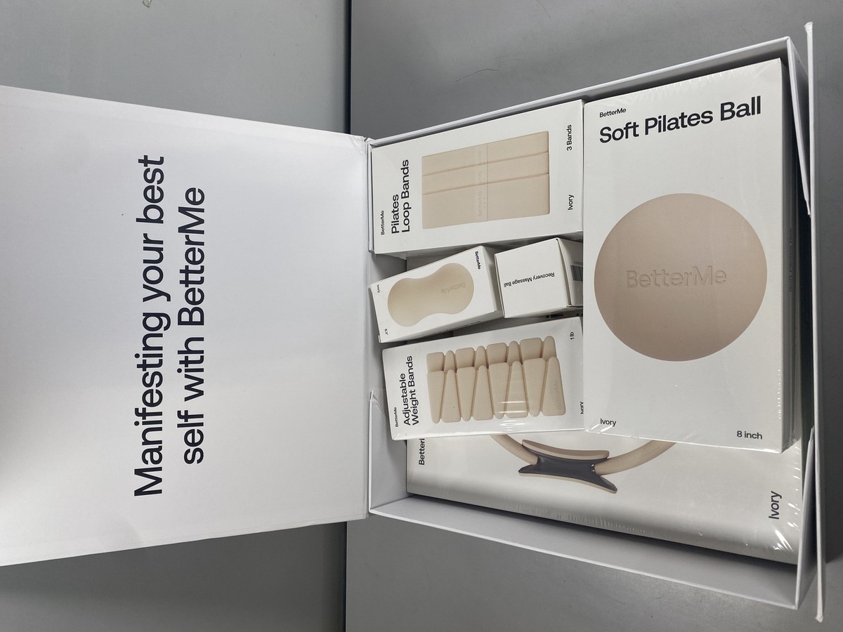 BetterMe Pilates Essential Kit w/ Ring, Soft Ball, Loop & Weight