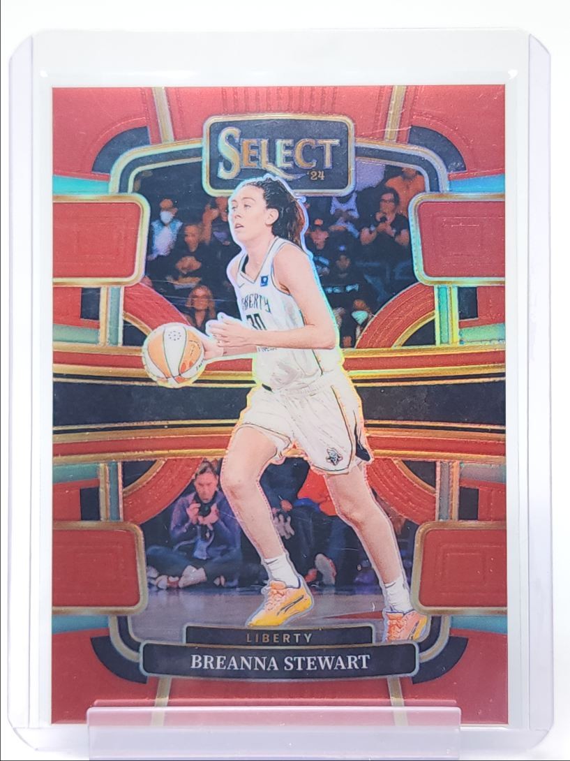 BREANNA STEWART 2024-25 SELECT WNBA CONCOURSE RED PRIZM LIBERTY /149 Q4147