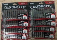 LOT OF 8 Packs Of Rapala Crush City Customs 3” NED BLT BAMA CRAW GREEN PUMPKIN