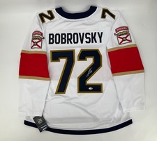 SERGEI BOBROVKSY FLORIDA PANTHERS 25? SC SIGNED AUTHENTIC NHL JERSEY JSA COA