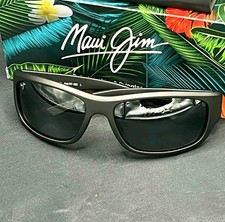 Maui Jim MJ0682S-001 Maukele Sunglasses Black Gray Polarized Made In Italy55