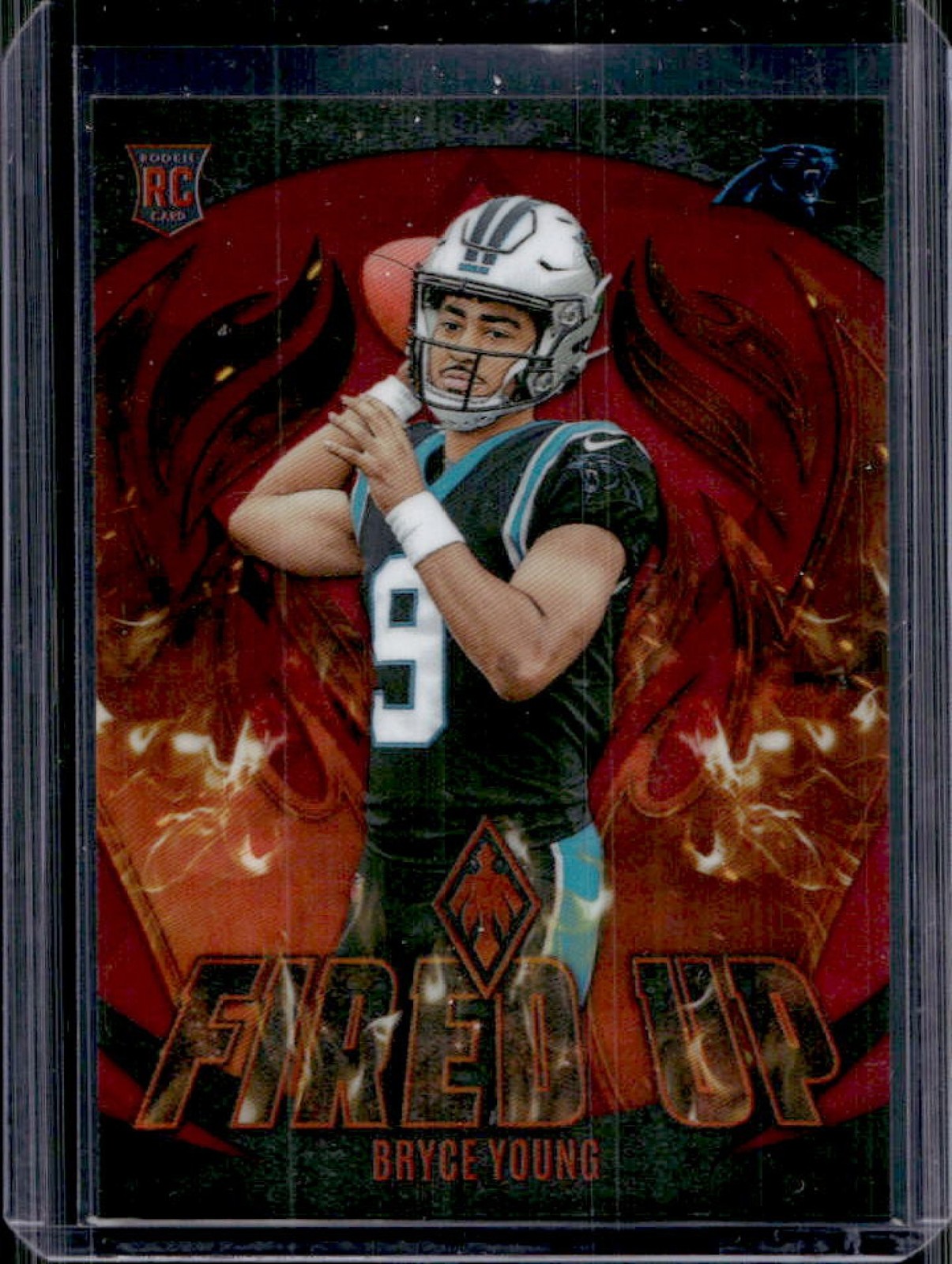 2023 Panini Phoenix Bryce Young Fired Up RC Red Rookie #/199 Panthers