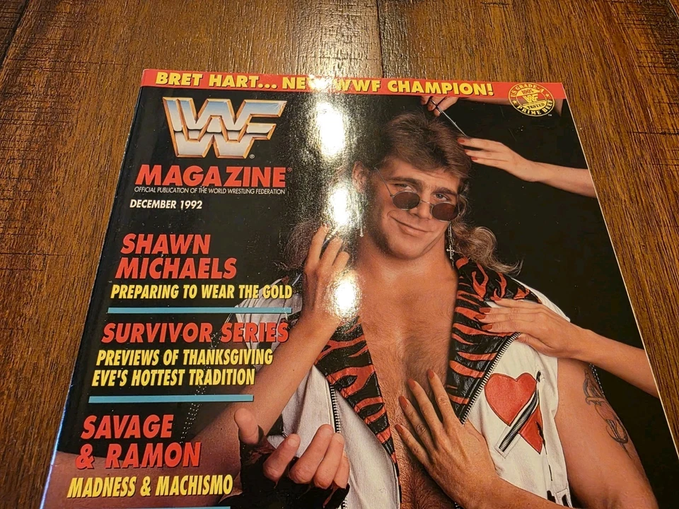 WWF Magazine December 1992 HBK SHAWN MICHAELS C - Image 3 of 4