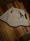 Womens Duluth Trading Navy Fleece Lined Vest w Red & White Stripes Size L — photo 4