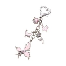 Trendy Ribbon Keychain Alloy Craftsmanship Office Party Jewelry Bag Accessory