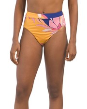 TRINA TURK Breeze High Waist Swim Bottom Bright Floral 8 10 12 14 NEW