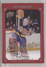 2018-19 Chronology Canvas Timeless Memories Red Rogie Vachon #CA-RV Auto HOF 0c3