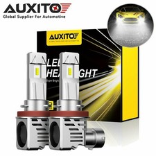 AUXITO H8 LED Headlight Hi/Low Beam Bulbs 100W 30000LM 6500K Canbus Error Free