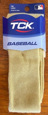 New Set Of 2 Pair Of Twin City (TCK) Baseball/Softball Socks, L, Vegas Gold, OBK