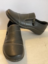 Clarks Shoes Cora Harbor Black Leather Women's Size 10 M