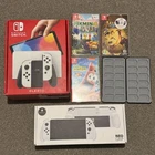 Nintendo Switch OLED & Games BUNDLE - 64GB White + EXTRAS