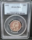1952 Washington Quarter, PCGS PR66 EARLY PROOF