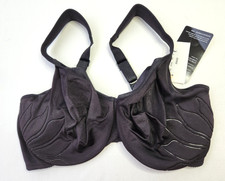 Bali DF3353 side lift shaping underwire black bra NWT Sz 36DD