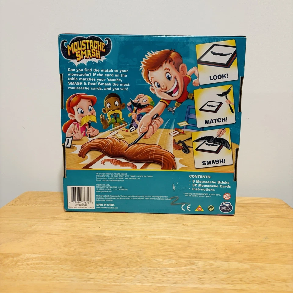 Moustache Smash Board Game by Spin Master Children ages 7+   (NEW & SEALED) - Image 3 of 4