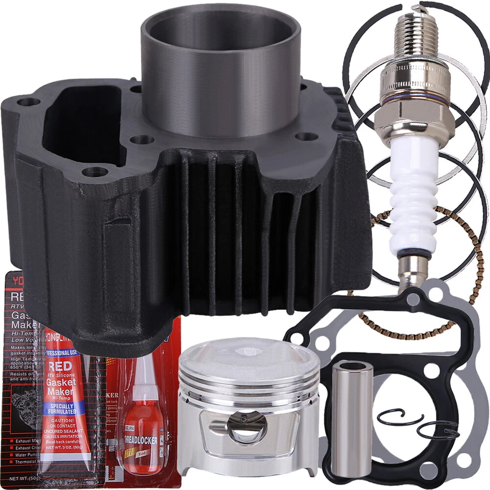 Piston Cylinder Top End Rebuild Kit for Yamaha Badger 80 Grizzly 80 Raptor 80 us - Image 4 of 4