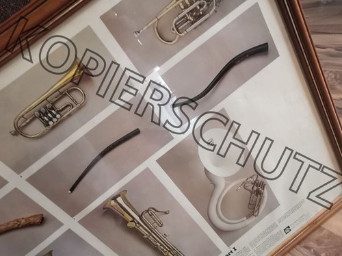 Werbeplakat ca. 94x 61 cm mit Selmer Plakaten Plakat Brass History Horn Trompete - Bild 8 von 10