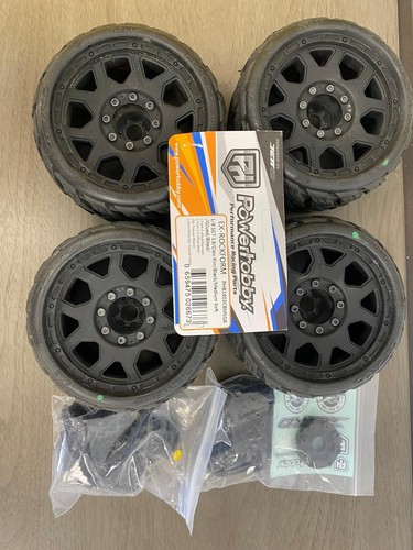Powerhobby 1/8 SGT 3.8 Rockform Belted Mounted Tires (4) 17MM Low Profile - Picture 3 of 4