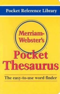 Merriam-Webster's Pocket Thesaurus (Pocket Reference Library) - Paperback - GOOD