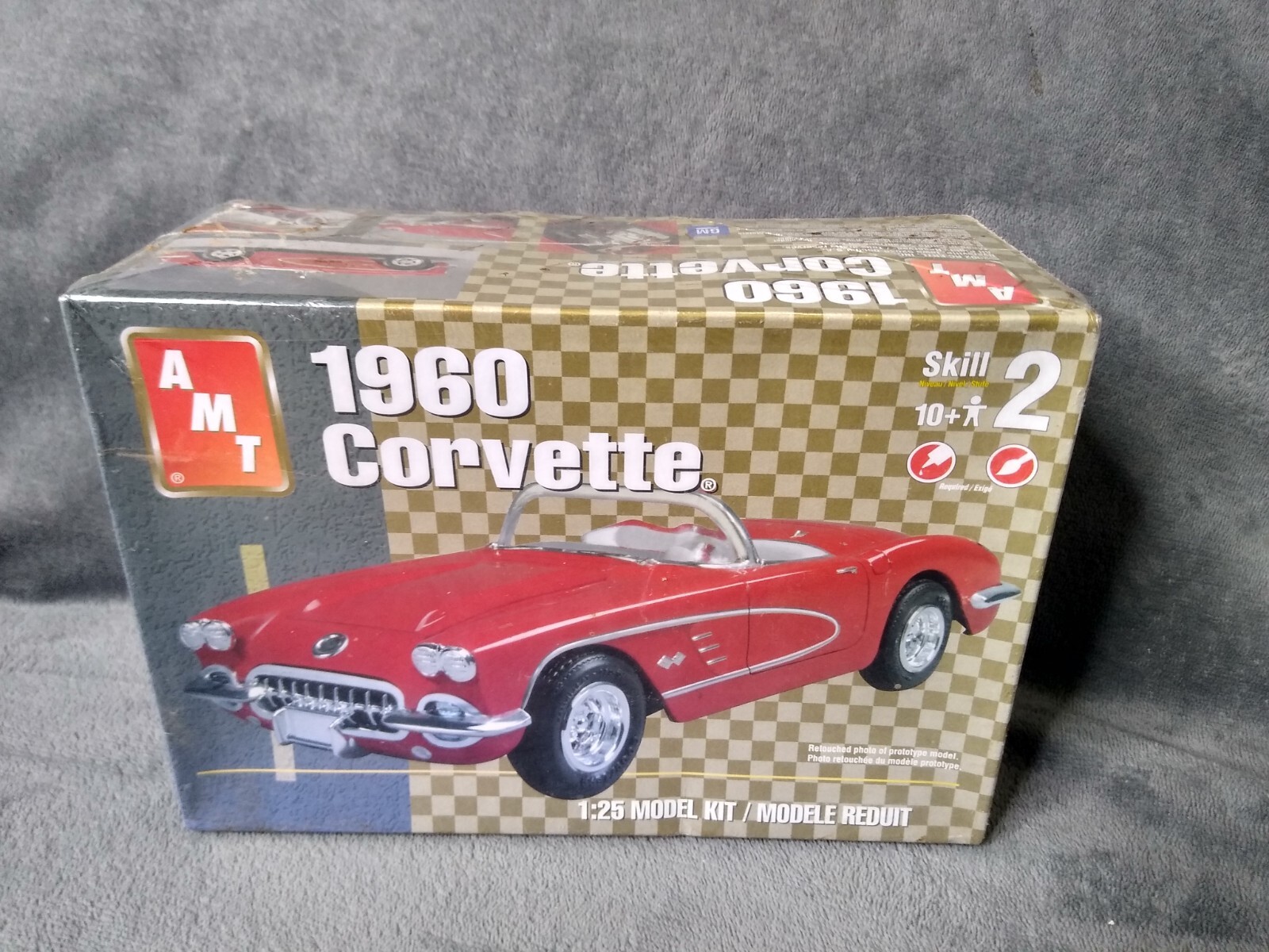 Vtg AMT ERTL 1960 Corvette Convertible Model Kit 1:25 Sealed | eBay