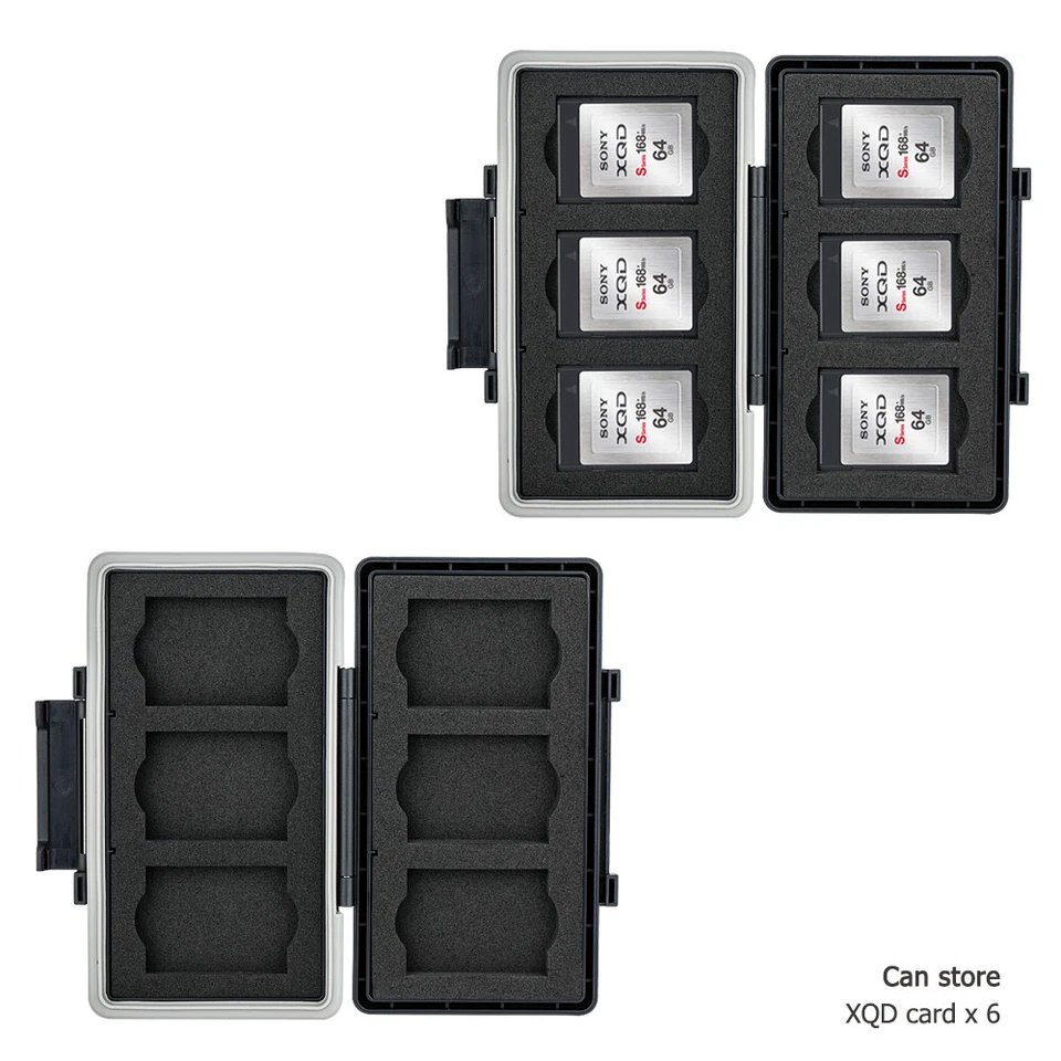 6 Slots Memory Card Case XQD CFexpress Type B Card for Nikon D850 D500 D5 D45 D4 - Image 3 of 4