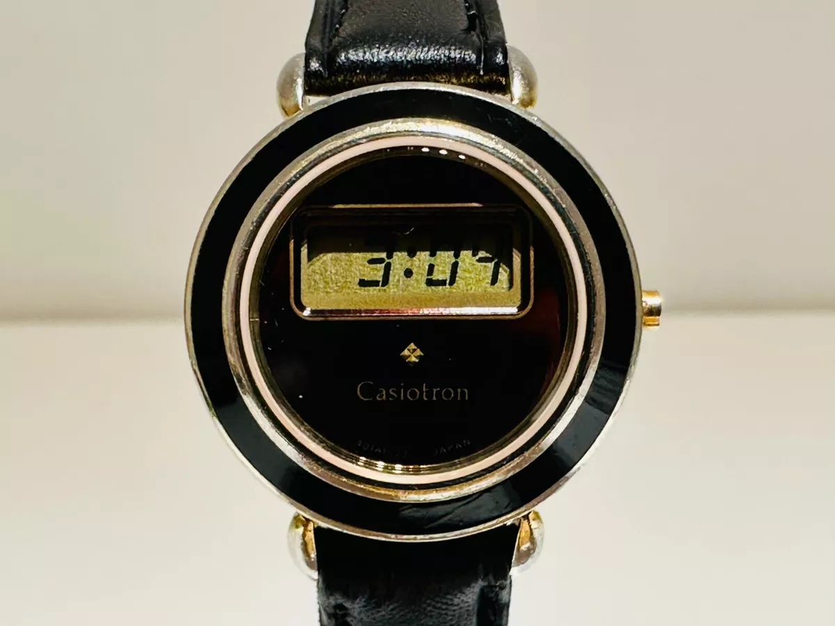 Gold plated digital watch sale