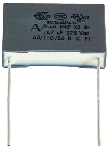 Condensateur WIMA MKP-Y2 470nF 300VAC - Pas 37.5mm, Conforme RoHS, Neuf