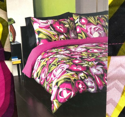 Missoni For Target Magenta Purple Passione King Duvet Shams Set