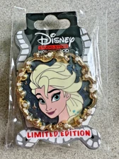 DISNEY PIN FROZEN QUEEN ELSA GOLD FRAME 10TH ANNIVERSARY DSSH 160425