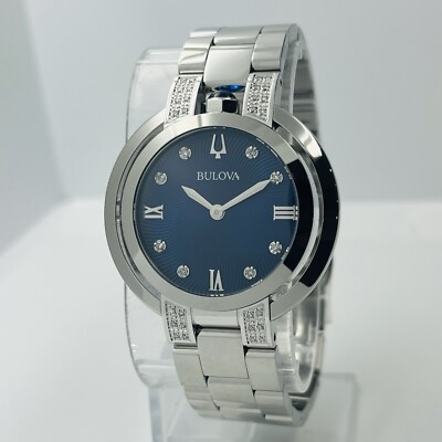 SALE! Bulova 35mm Diamond Quartz Watch Bulova Women main image 2