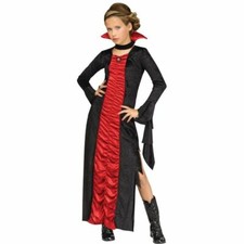 Vampire Girl M 8-10 Costume Miss Vamp Goth Scary Halloween Gothic Vampiress